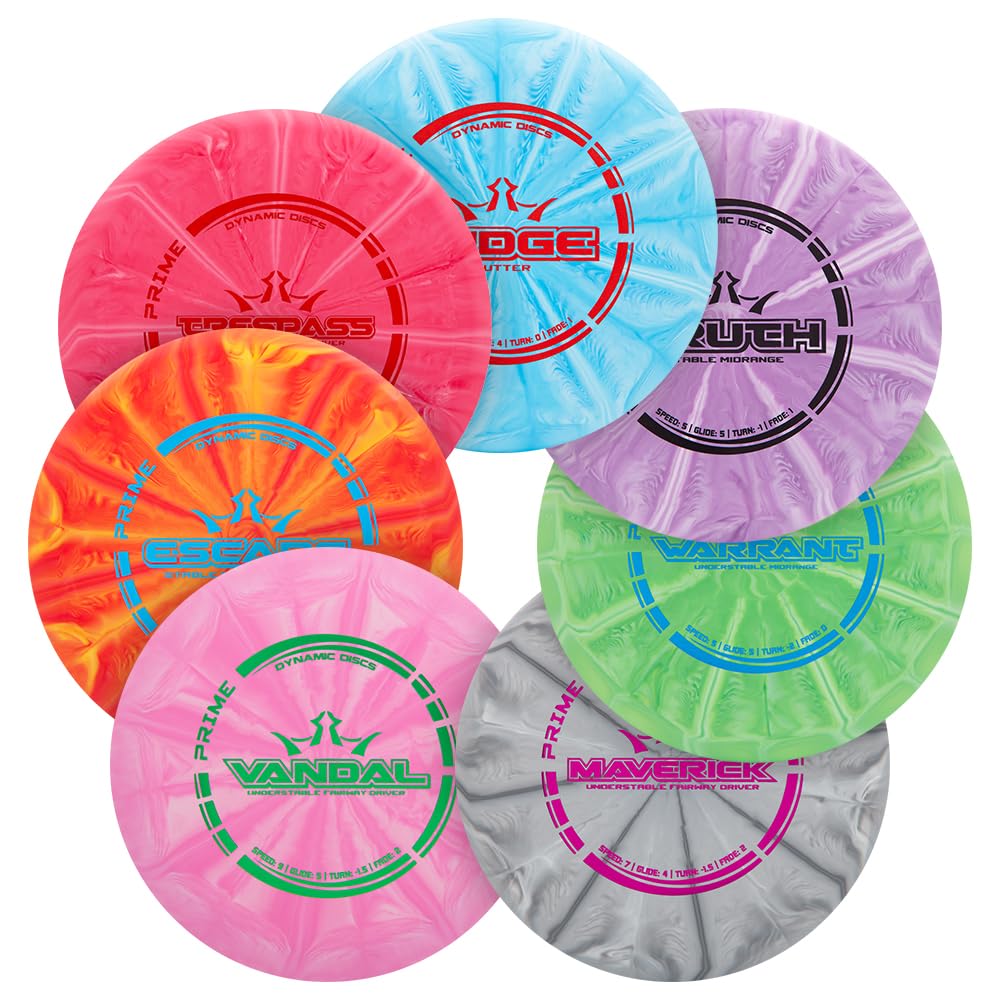 Dynamic Discs Prime Burst Disc Golf Starter Set, 3-Pack, Judge, Truth