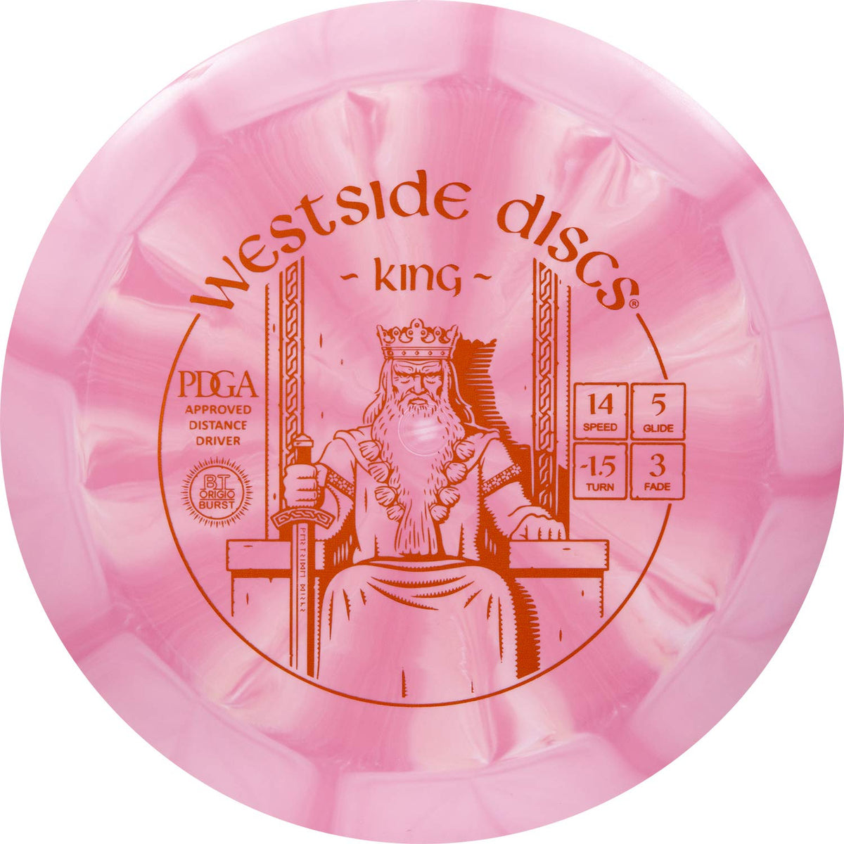 Westside Discs Origio Burst King, Overstable Distance Driver, 170g