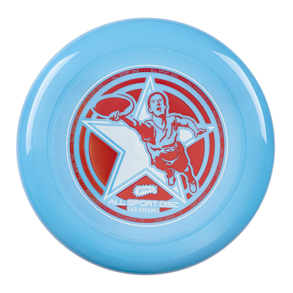 Wham-O Frisbee All Sport Flying Disc 140g, 9.85in, Durable Sports Disc with Non-Slip Grip for Outdoor Games,Team Sports and Family Fun