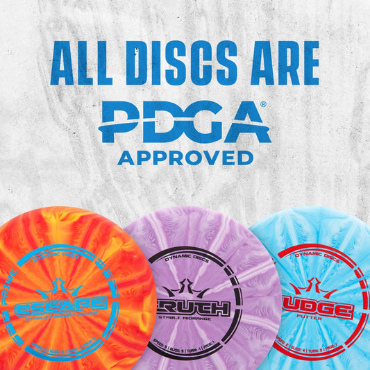 Dynamic Discs Prime Burst Disc Golf Starter Set, 3-Pack, Judge, Truth