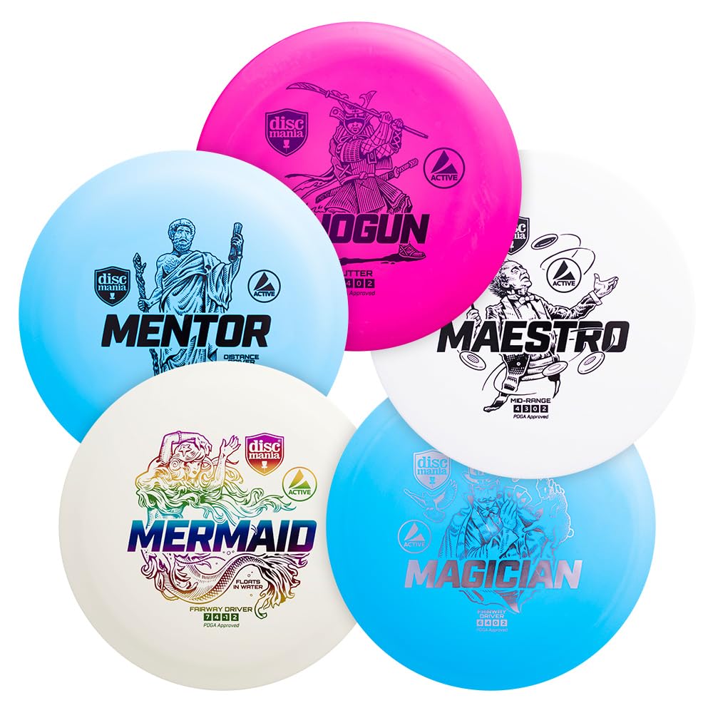 Discmania Active Premium Starter Set, 5-Pack, Sensei, Rockstar, Majesty
