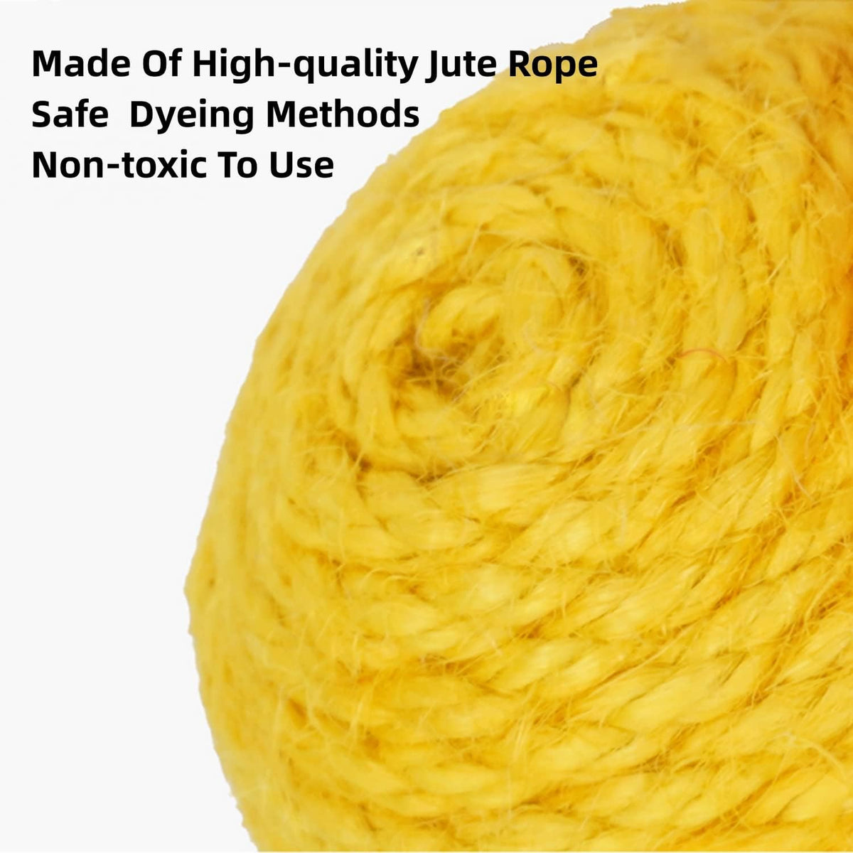 Cat Toy Sisal Ball Hanging Cat Toy Handmade Cat Rope Ball Chew Eco-Friendly Toy Pets Interactive Toy Cat Toys for Indoor Cats (Original Color, 1pcs)