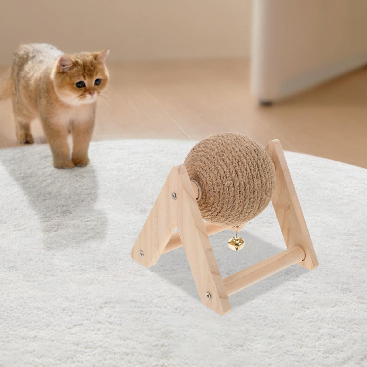 ABOOFAN Cat Scratcher Ball Rabbit Scratching Ball for Claw Grinding