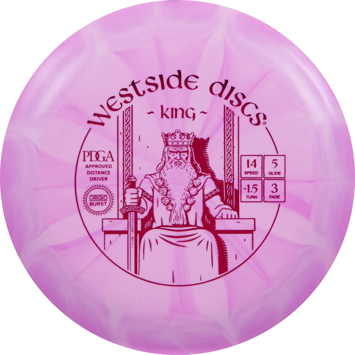 Westside Discs Origio Burst King, Overstable Distance Driver, 170g