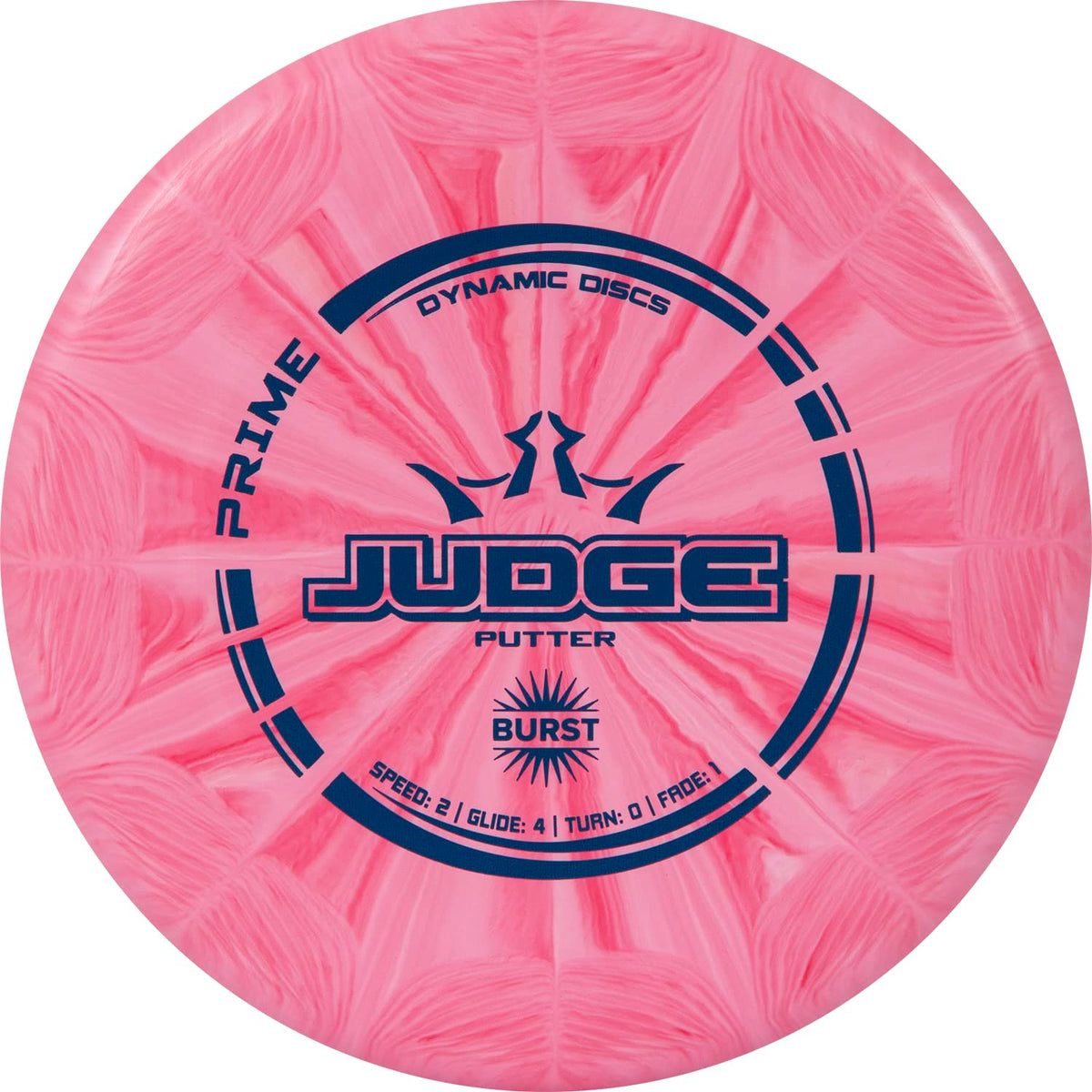 Dynamic Discs Prime Burst Judge, Stable Disc Golf Putter, Pink, 170g