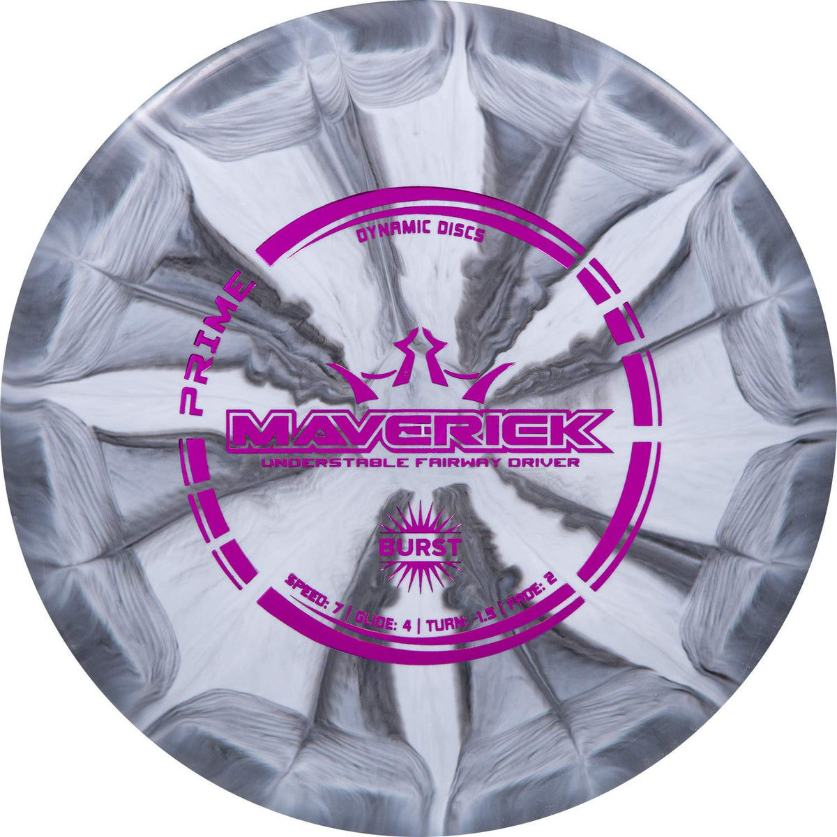 Dynamic Discs Prime Burst Maverick, Understable Disc Golf Driver, 170g