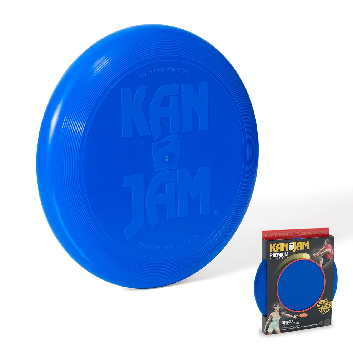 Kan Jam Ultimate Disc Golf Frisbee - Official Size Disc Golf Disc with Light Up Frisbee Options for Outdoor Games, Yellow