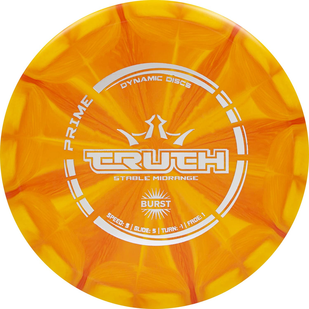 Dynamic Discs Prime Burst Truth, Stable Disc Golf Midrange, 173-176g