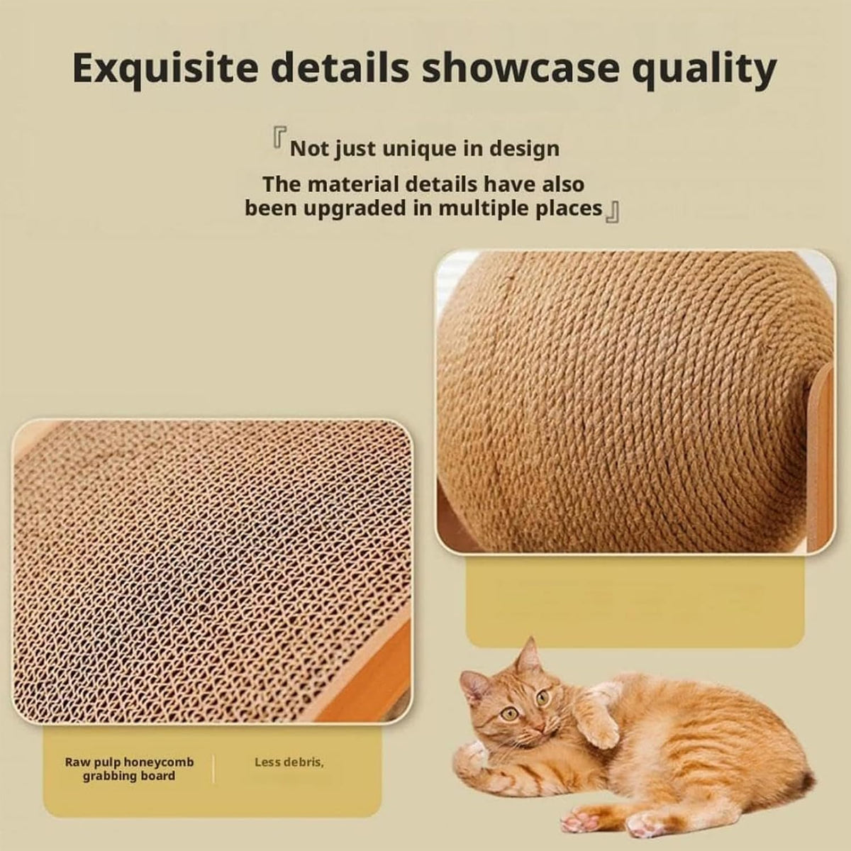 Cat Scratching Ball on Stand, 2026 New Cat Scratching Post Design with Arch Bridge and Ball for Kittens, Interactive Exercise Cat Scratching Toy for Small Pet to Play and Exercise (S(1.1-8.8lb))