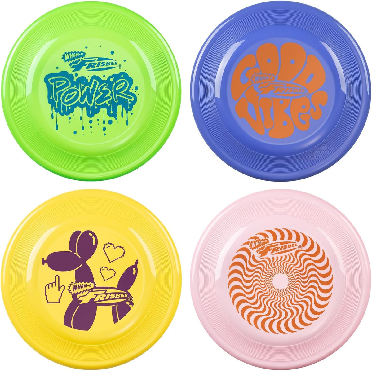 Frisbee Fastback Outdoor Flying Disc for Kids, 9.35 Inch Lightweight Sports Disc, Dog-friendly, for Beach Lawn Backyard Games and Family Fun - 100g
