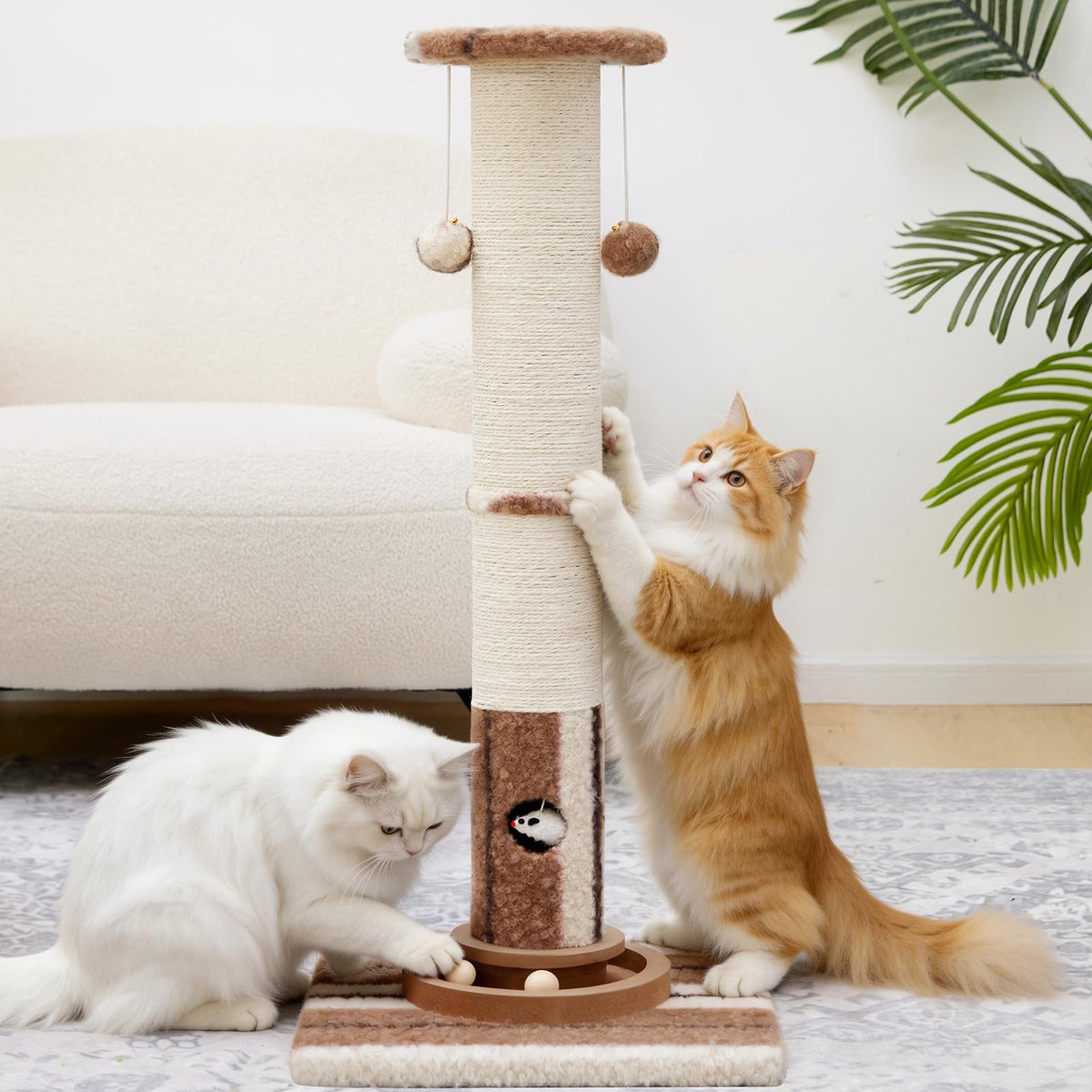 Woochpet 34" Tall Cat Scratching Posts,Heavy Duty and Thicker Cat Scratcher