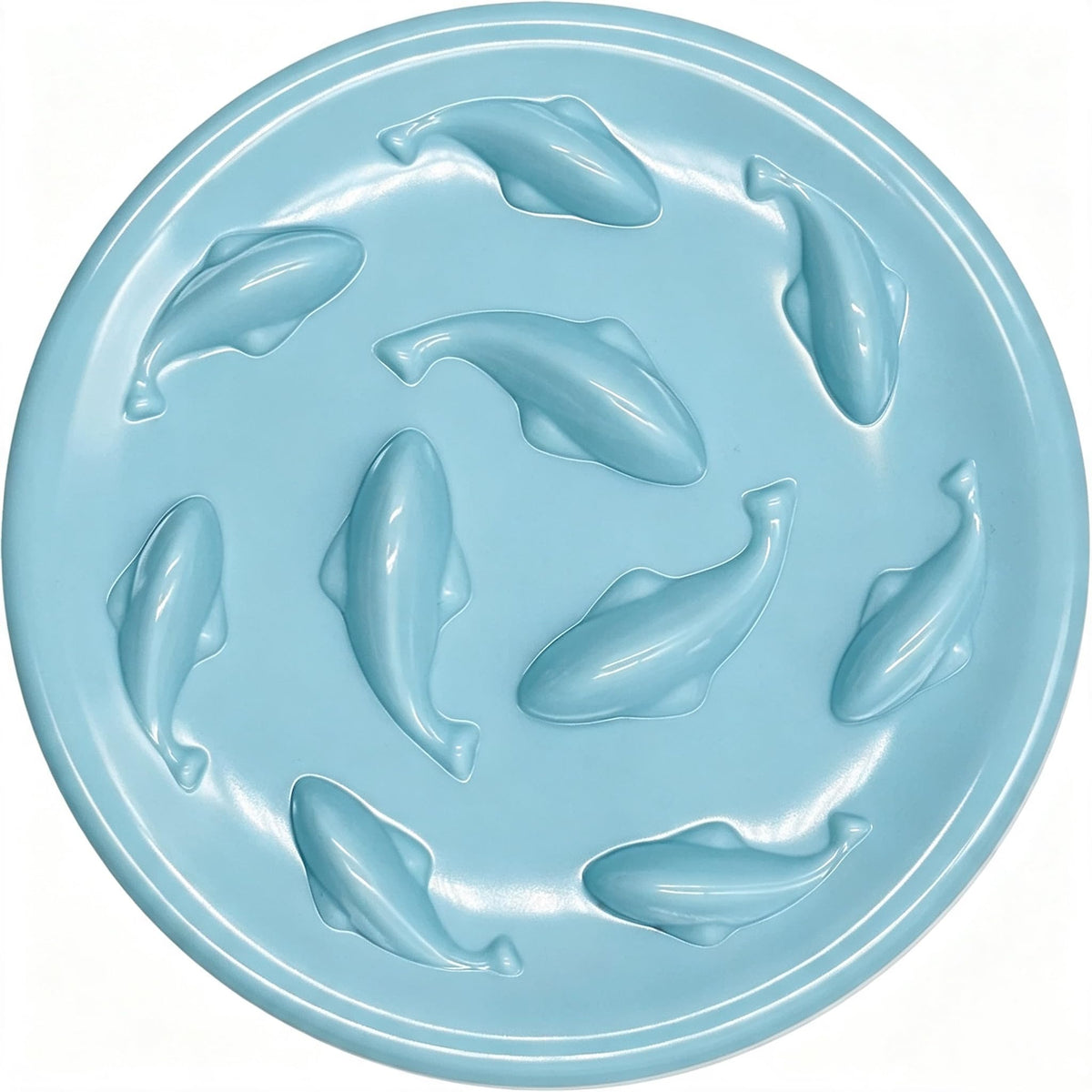 Slow Feeder Bowl for Cats and Small Dogs,Cilkus Fish Pool Design, Fun Interactive Bloat Stop Puzzle Feeder Bowl Healthy Eating Diet Made of Melamine Food Grade Material Dishwasher Safe (Pink)