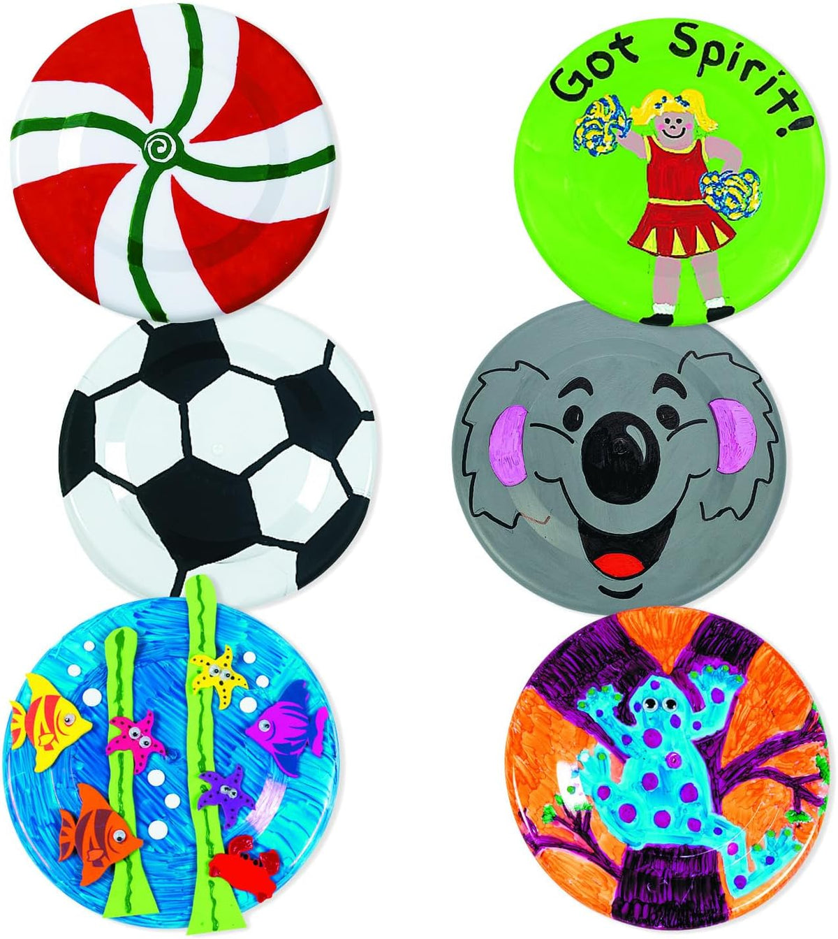 Fun Express DIY Plastic Flying Disks Set of 24