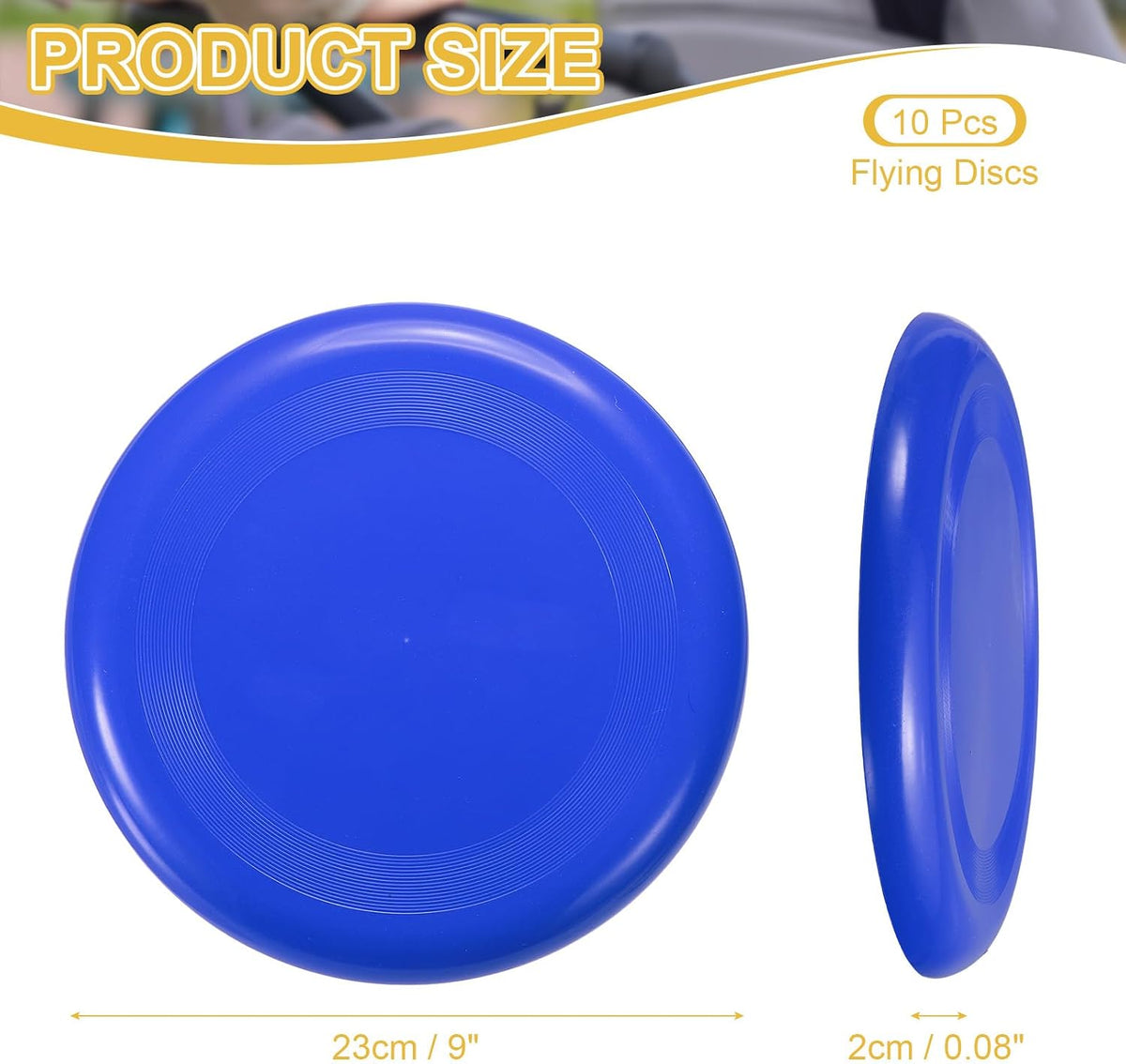 PATIKIL Flying Disc, Colorful Plastic Flying Disk Flyer for Outdoor Sports Training Playing Lawn Game