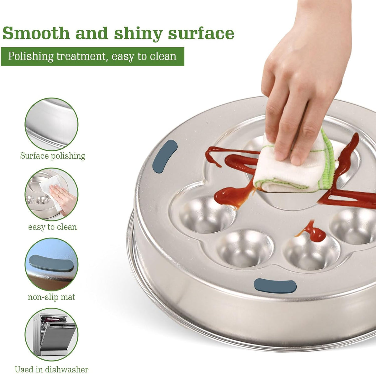 Stainless Steel Slow Feeder Dog Bowls – Non-Slip Metal Dog Bowl for Large & Medium Breeds, Puppy Puzzle Feeder – 2 Cup Capacity for Small to Big Pets – Durable Slow Feed Dog & Cat Food Dish