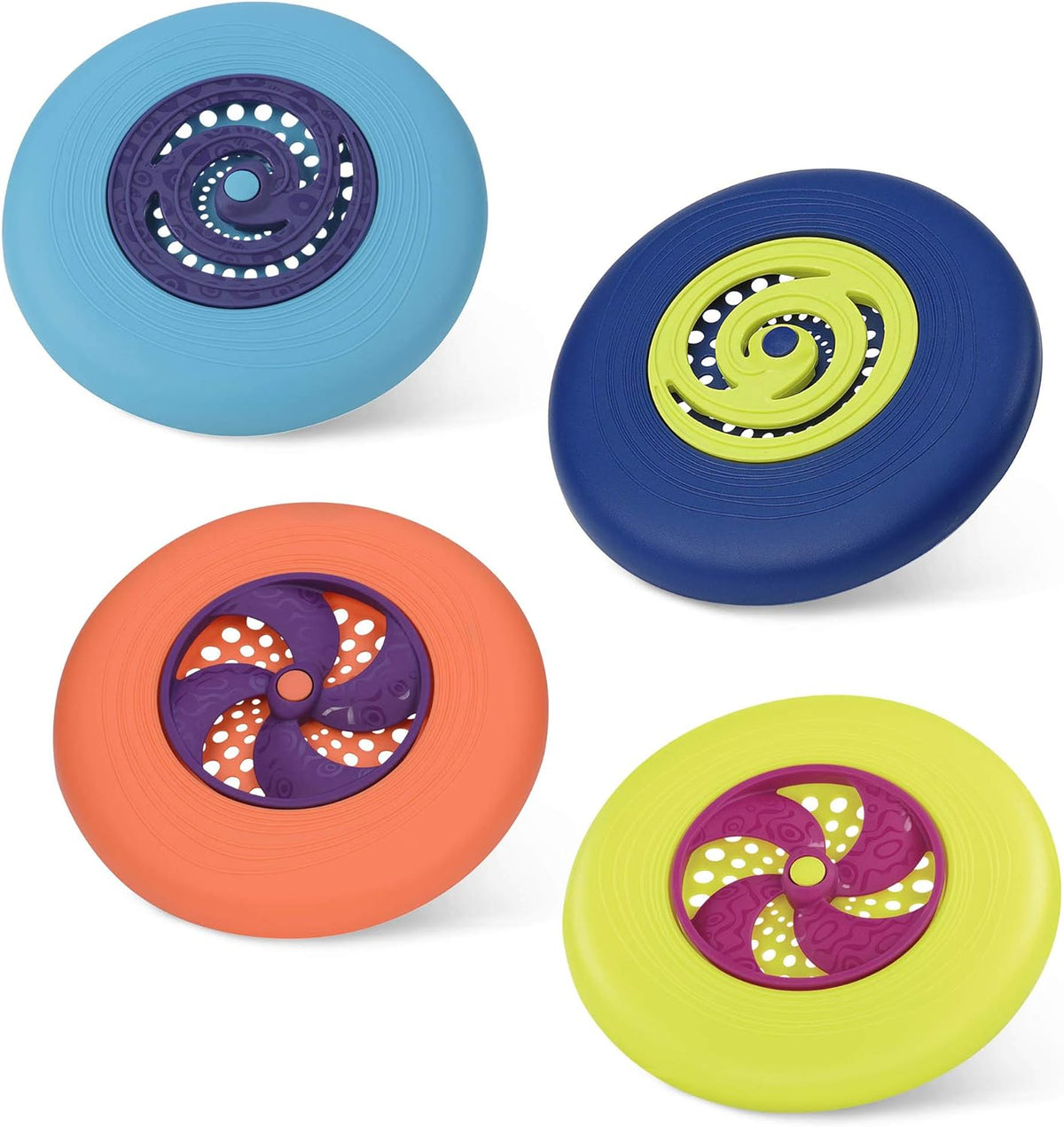 B. toys Flying Disc Set, Disc-Oh! 4 Colorful Discs, 4 Discs, Summer