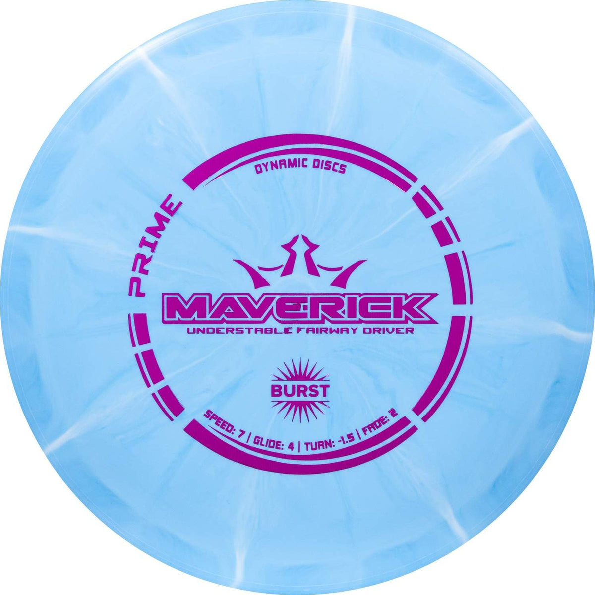 Dynamic Discs Prime Burst Maverick, Understable Disc Golf Driver, 170g