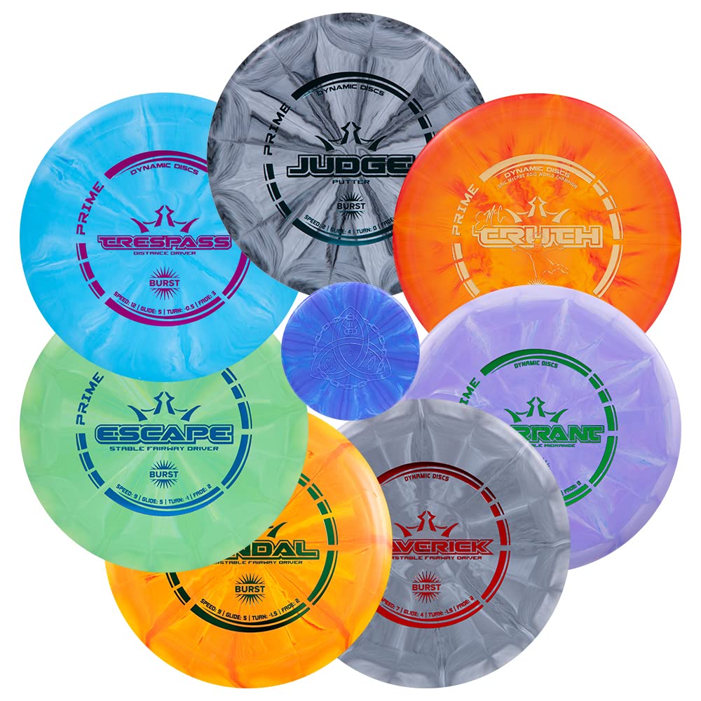 Dynamic Discs Prime Burst Disc Golf Set, 5-Pack, Judge, Truth