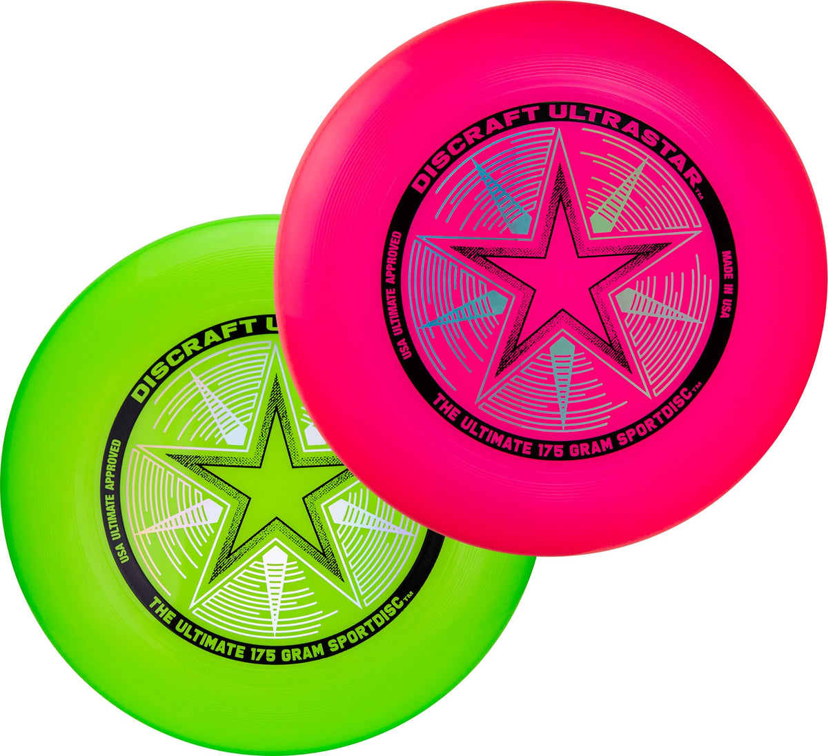 Discraft Ultrastar Ultimate Discs 1 & 2 Packs, Standard Size, for Competitive & Casual Play