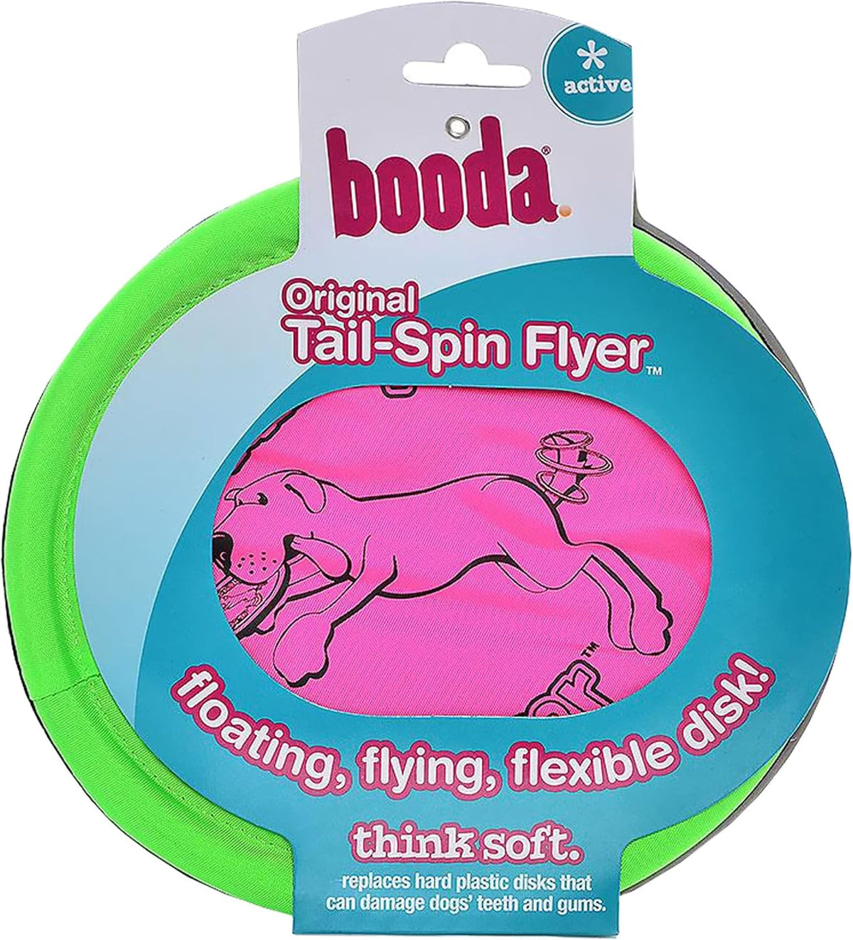 Booda 3 Pack of Tail-Spin Flyer Dog Toys, 10-Inch
