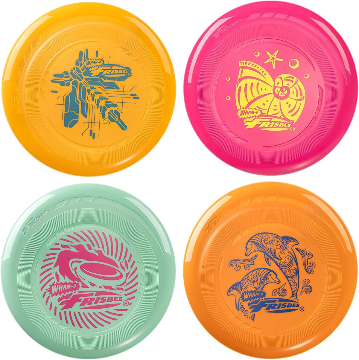 Frisbee Go Flying Disc, 9 Inch Lightweight Sports Disc for Beginners Outdoor Beach Backyard Lawn Park Camping Family Activity Game - 70g