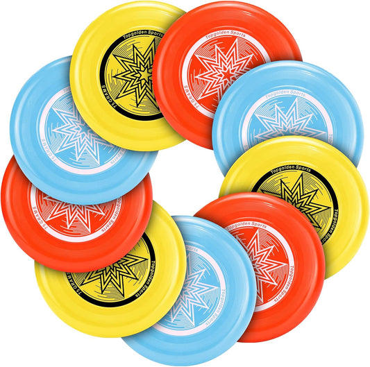 Eastgoing Outdoor Flying Disc 175 Gram, 10.75 Inch Sport Disc ，Loads of Colors Available, Suitable for Competitions, Team Flying Disc for Beach, Park, Pet, Camping and More,