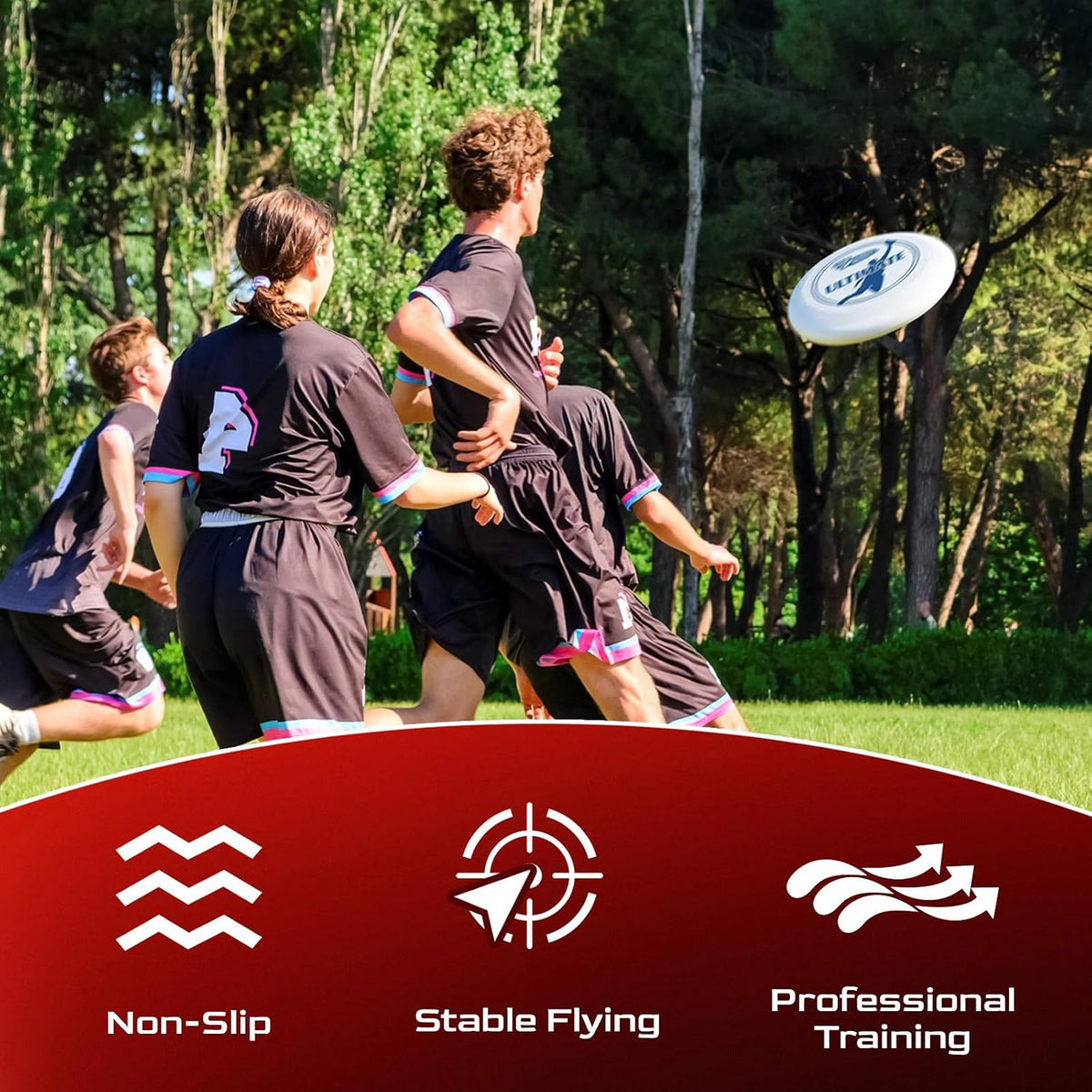Frisbee Go Flying Disc, 9 Inch Lightweight Sports Disc for Beginners Outdoor Beach Backyard Lawn Park Camping Family Activity Game - 70g
