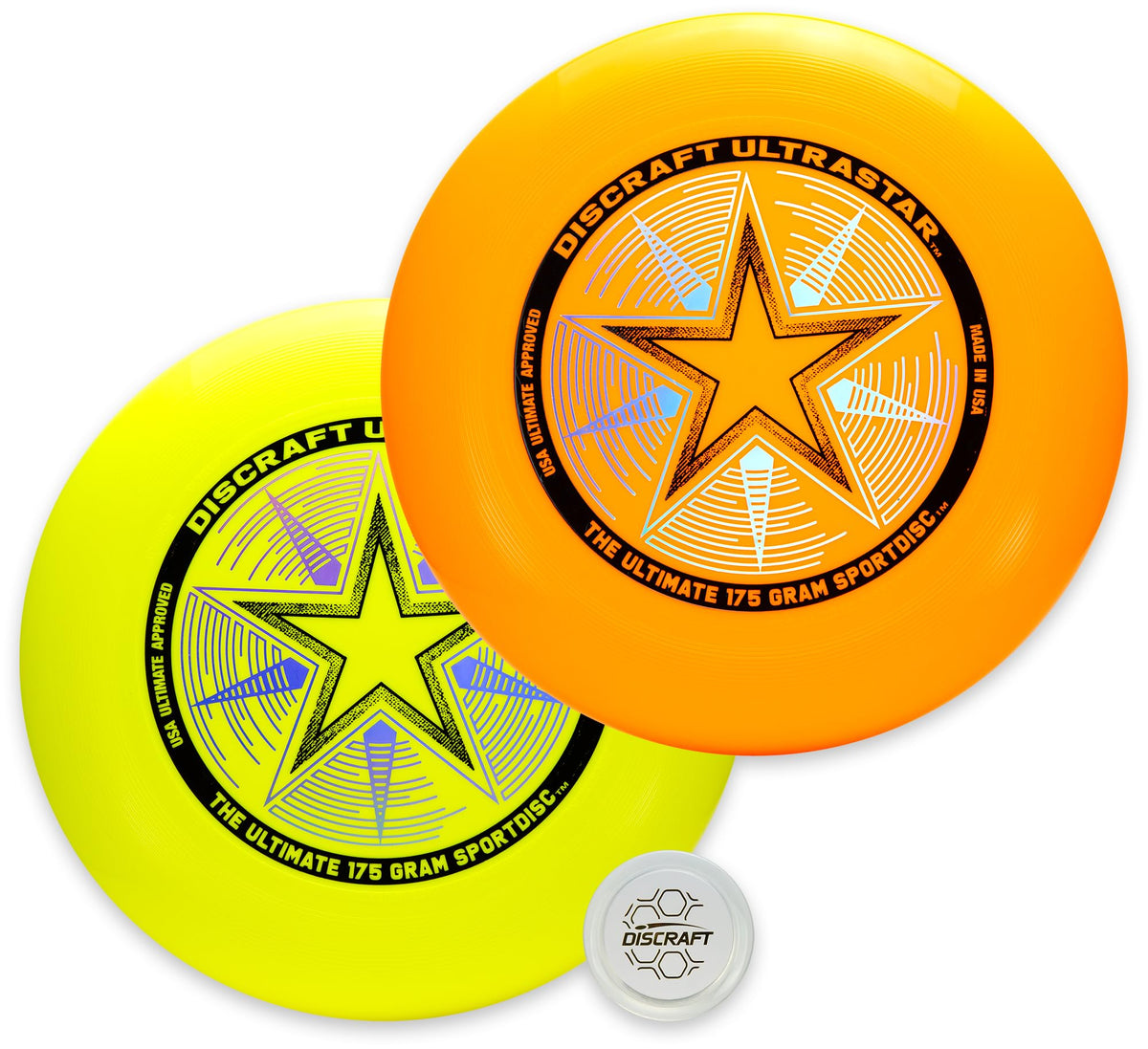 Discraft Ultrastar Ultimate Discs 1 & 2 Packs, Standard Size, for Competitive & Casual Play