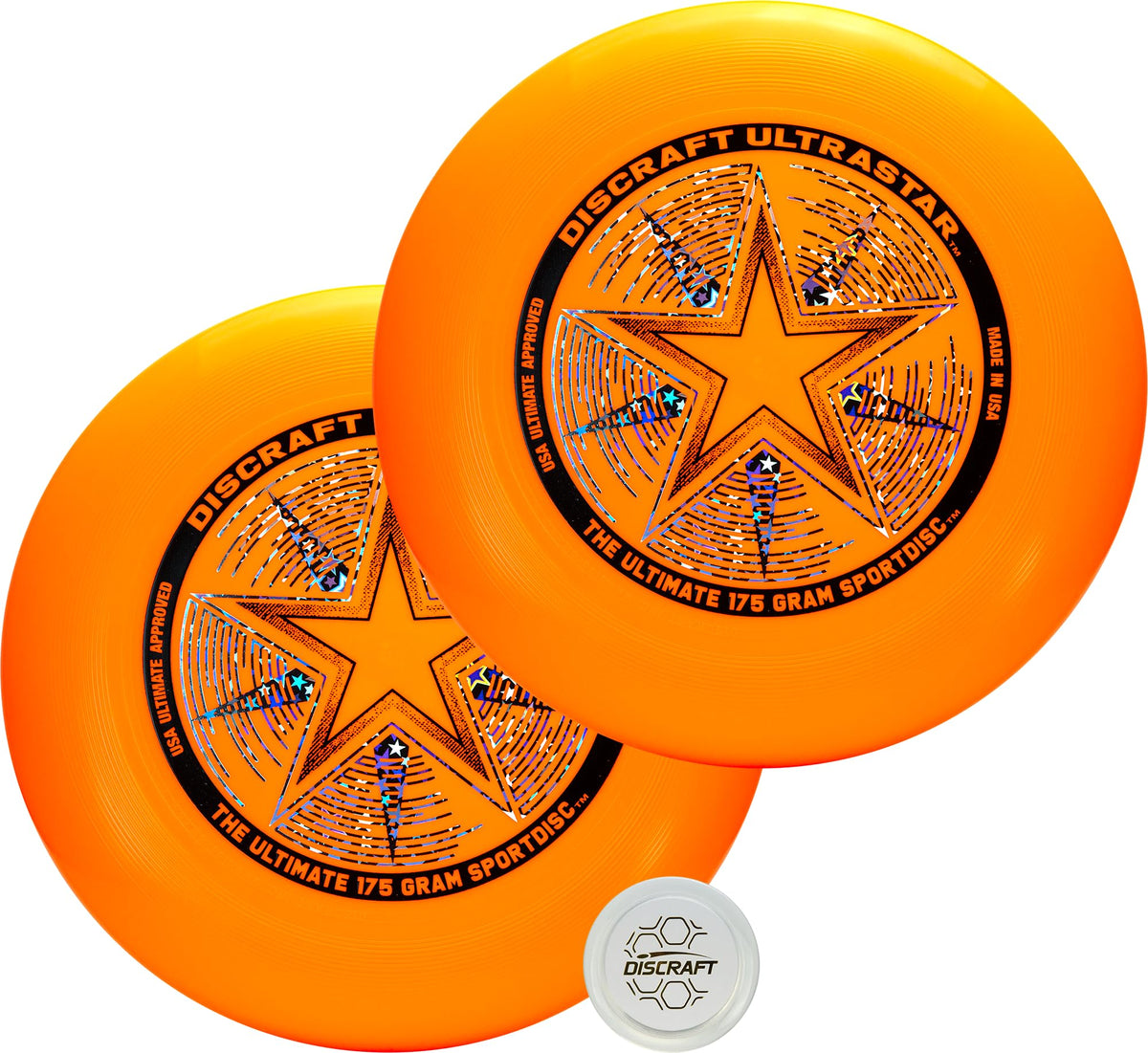 Discraft Ultrastar Ultimate Discs 1 & 2 Packs, Standard Size, for Competitive & Casual Play