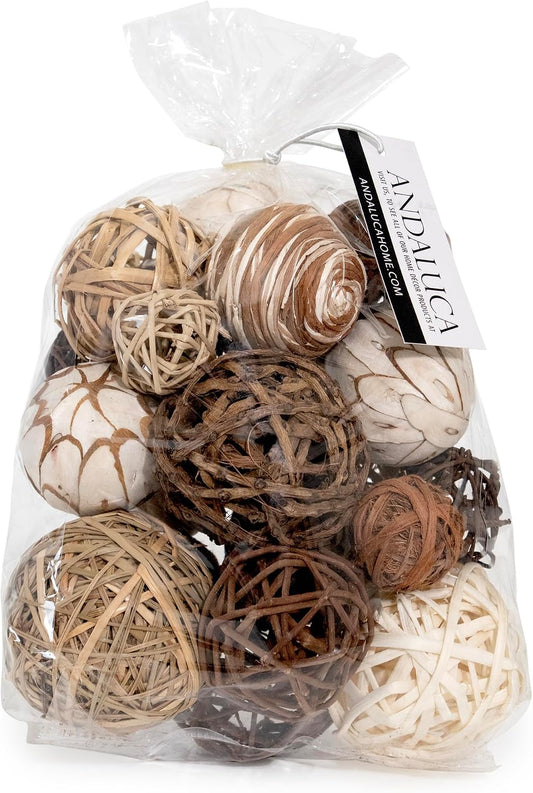 ANDALUCA Decorative Balls Orbs Bag (Beige)