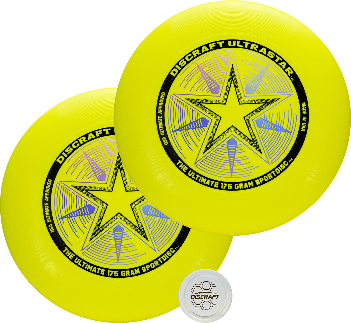 Discraft Ultrastar Ultimate Discs 1 & 2 Packs, Standard Size, for Competitive & Casual Play